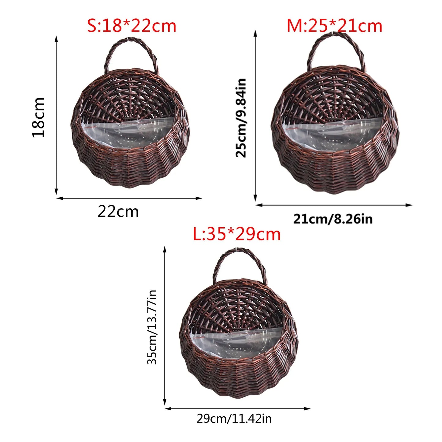 "BloomNest™ – Handwoven Hanging Flower Basket"