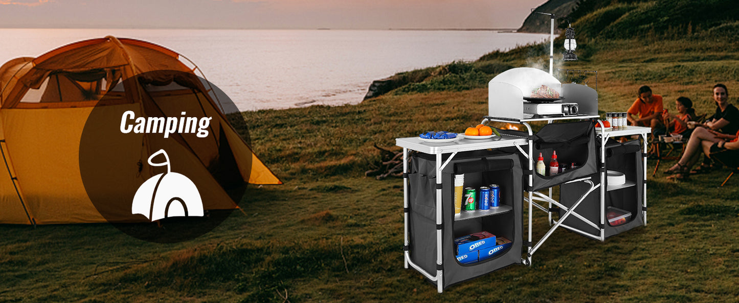 CampChef Pro – Foldable Outdoor Kitchen Station by VEVOR