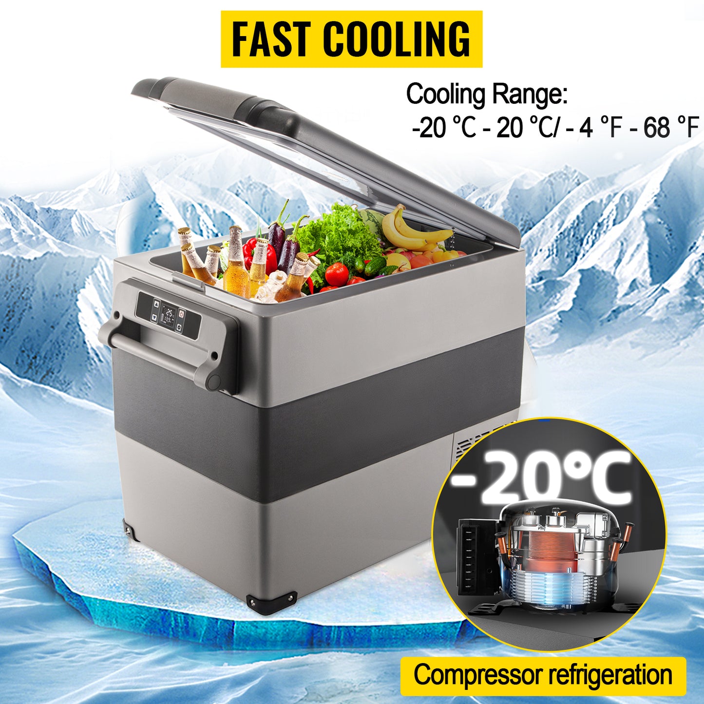 FrostMate Go™ — Portable Travel Fridge & Freezer