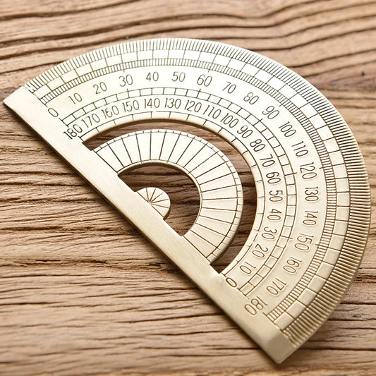 📏✨GoldenEdge™ – Vintage Metal Ruler