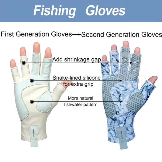 Wave Grip™ – Fingerless Performance Gloves