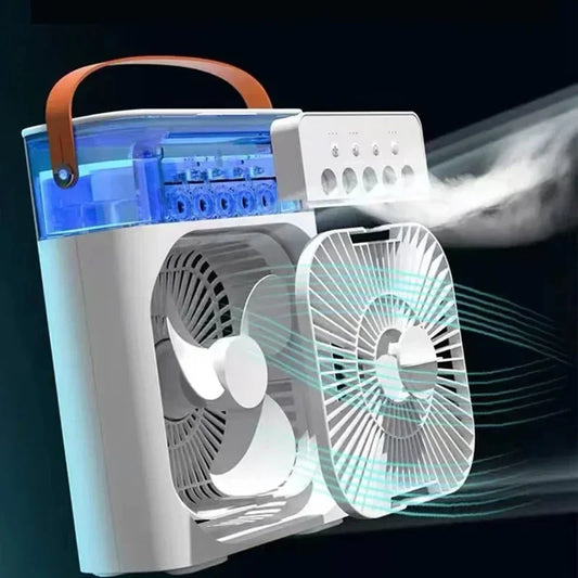 Breeze Lux — 3-in-1 Mini Air Cooler with LED Light