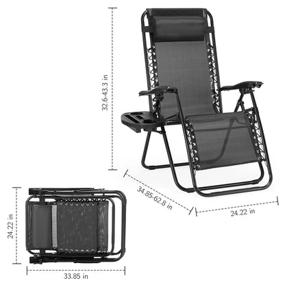 Astra Lounger – Set of 2 Zero Gravity Outdoor Chairs