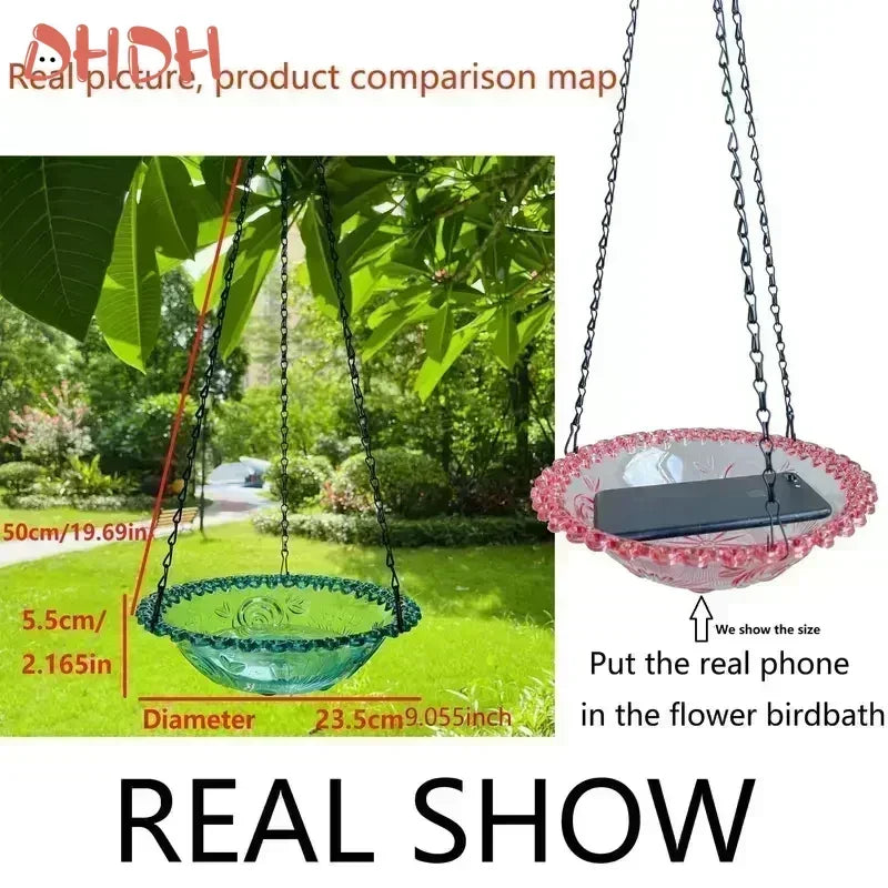 BloomNest Garden Bird Bath & Feeder