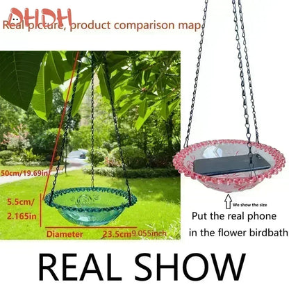 BloomNest Garden Bird Bath & Feeder