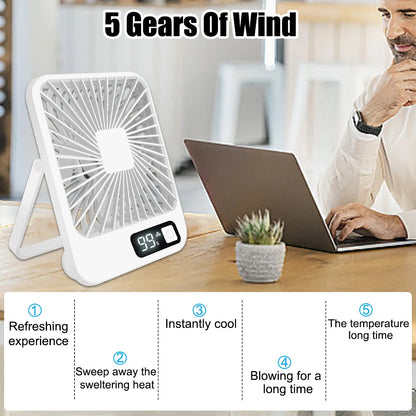 Aero Desk 5X — Silent Power Desktop Fan