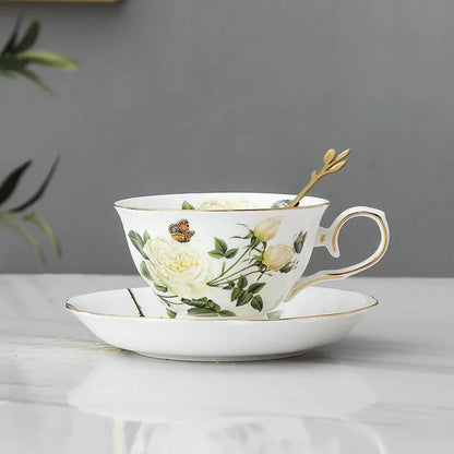 Blosséa™ – European Floral Coffee & Tea Set