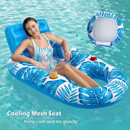 Aqua Cloud – Inflatable Lounge Float for Adults