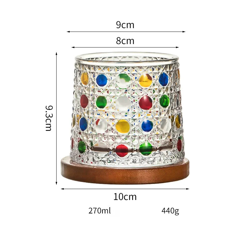 SpinSip Crystal Whiskey Glass 🥃✨