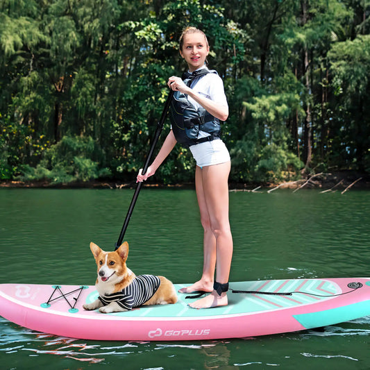 🌊🛶AquaGlide 10’ – Inflatable Stand-Up Paddle Board with Backpack