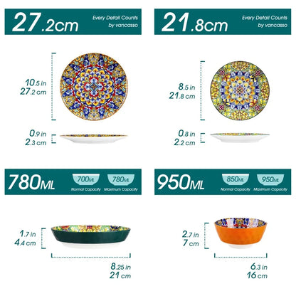 BohoBloom™ Floral Ceramic Bowl Set