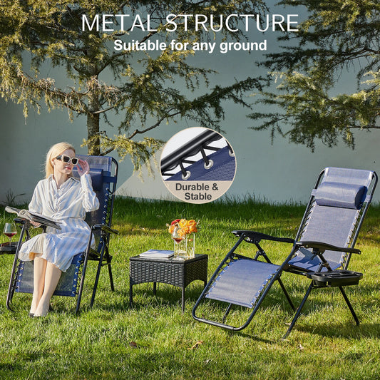 Astra Lounger – Set of 2 Zero Gravity Outdoor Chairs