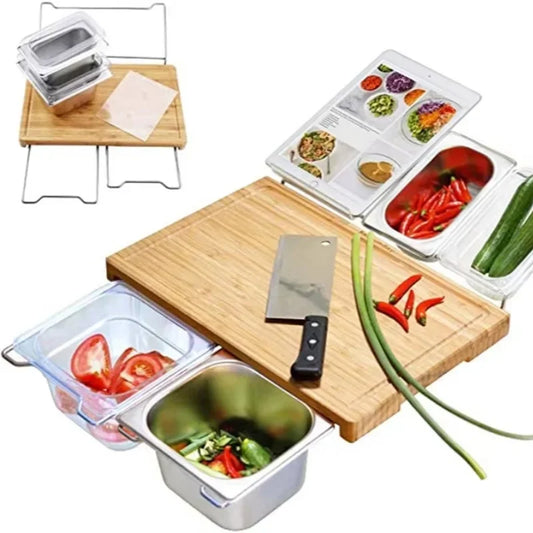 BambūBox™ – Expandable Kitchen Cutting Station