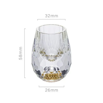 Aurora Luxe – 6pc Crystal Shot Glass Set