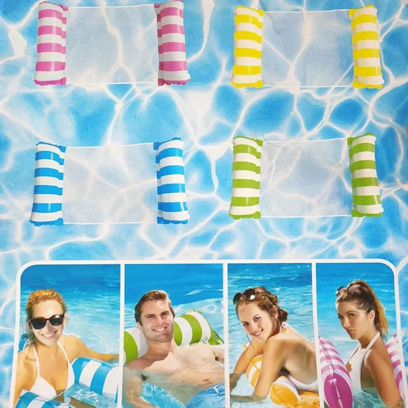 AquaCloud Lounge – Inflatable Water Hammock Sofa