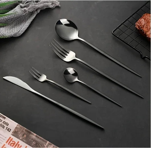 Auraglow – 60pc Golden Luxe Cutlery Set