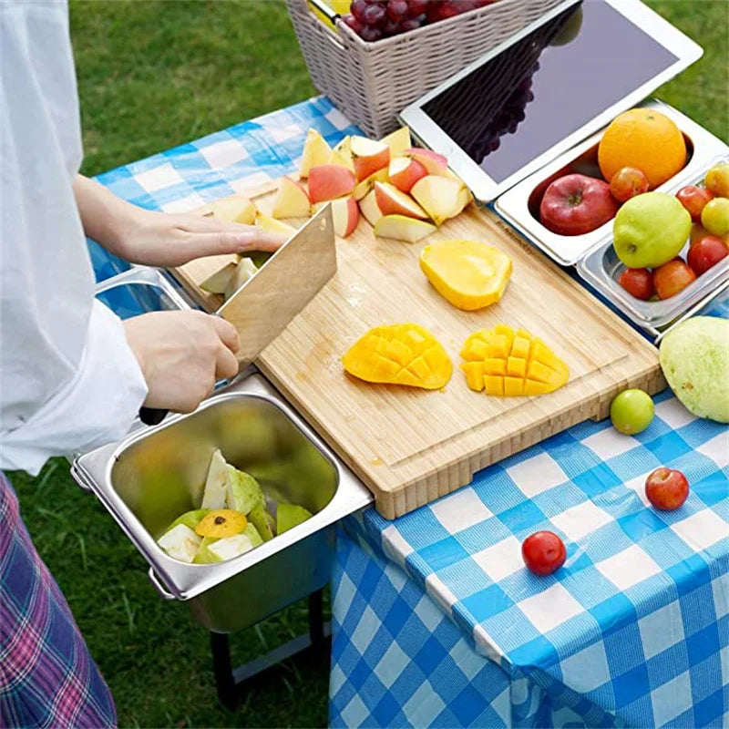 BambūBox™ – Expandable Kitchen Cutting Station