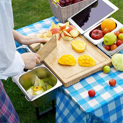 BambūBox™ – Expandable Kitchen Cutting Station