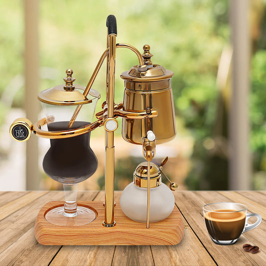 AurumBrew™ – Vintage Gold Syphon Coffee Maker