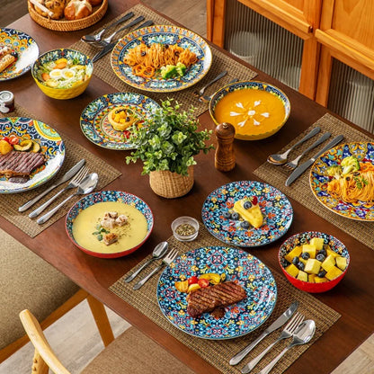 BohoBloom™ Floral Ceramic Bowl Set