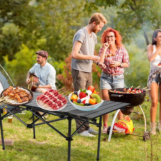 🌟 FlexiCamp™ Portable Folding Outdoor Table 🏕️🖤