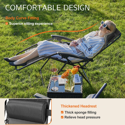 Astra Lounger – Set of 2 Zero Gravity Outdoor Chairs