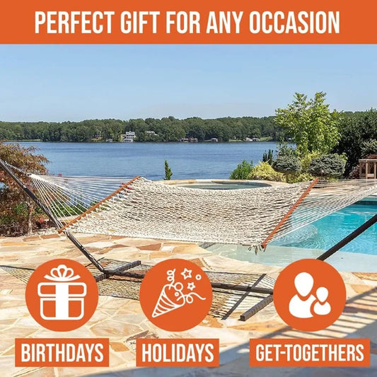 🏝️“HUANYAN Breeze – 13ft Cotton Hammock”