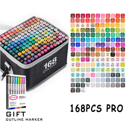 "ChromaTwist™ Dual-Tip Art Marker Set"