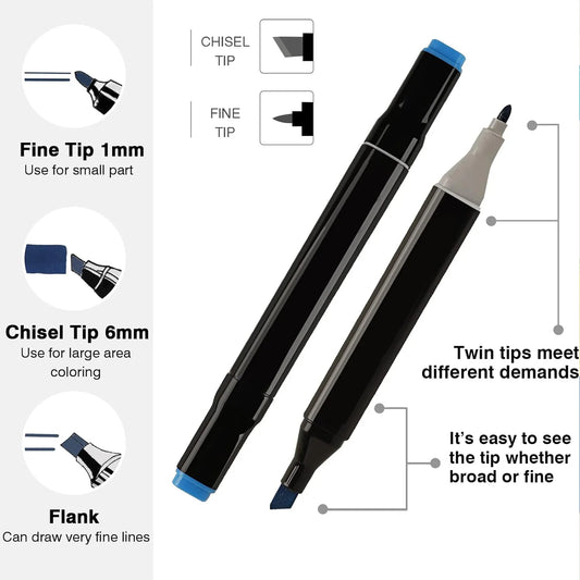 "ChromaTwist™ Dual-Tip Art Marker Set"