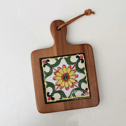 "BlossomWood Retro Coaster Mat"