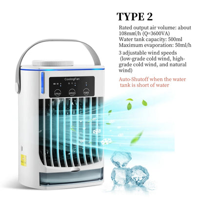 GlowBreeze™ — Mini Mist Cooling Fan