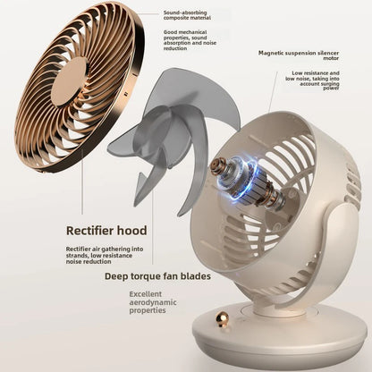 Silent Flex — 6" Portable USB Desk Fan