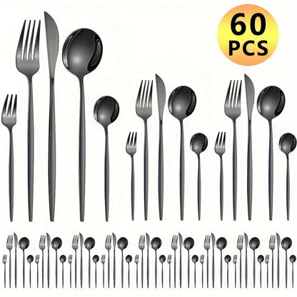 Auraglow – 60pc Golden Luxe Cutlery Set
