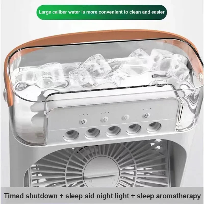 Breeze Lux — 3-in-1 Mini Air Cooler with LED Light
