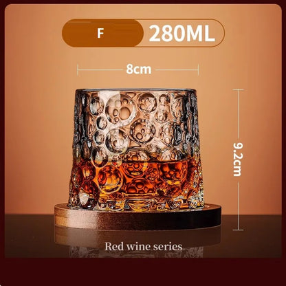 SpinSip Crystal Whiskey Glass 🥃✨