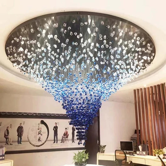 💎 LumiStone – Modern Crystal LED Chandelier