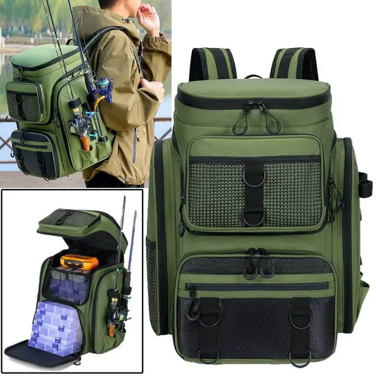 Fish Pro™ 50L Tactical Fishing Backpack