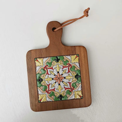 "BlossomWood Retro Coaster Mat"