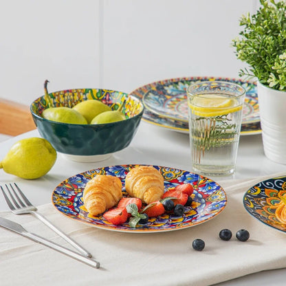 BohoBloom™ Floral Ceramic Bowl Set