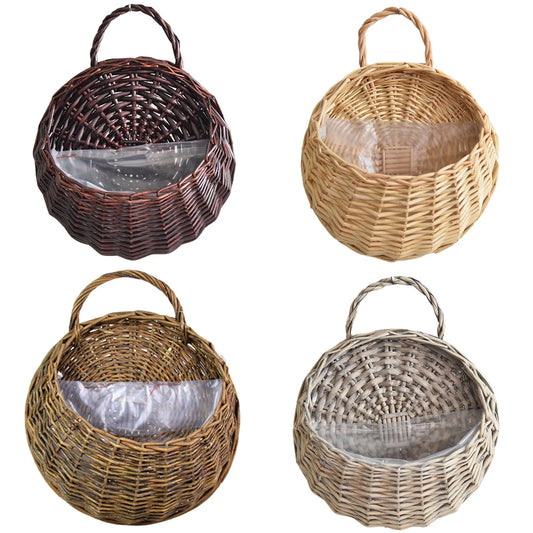 "BloomNest™ – Handwoven Hanging Flower Basket"
