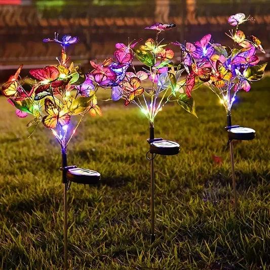 FlutterGlow Solar Butterfly Lights