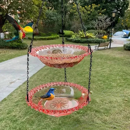 BloomNest Garden Bird Bath & Feeder