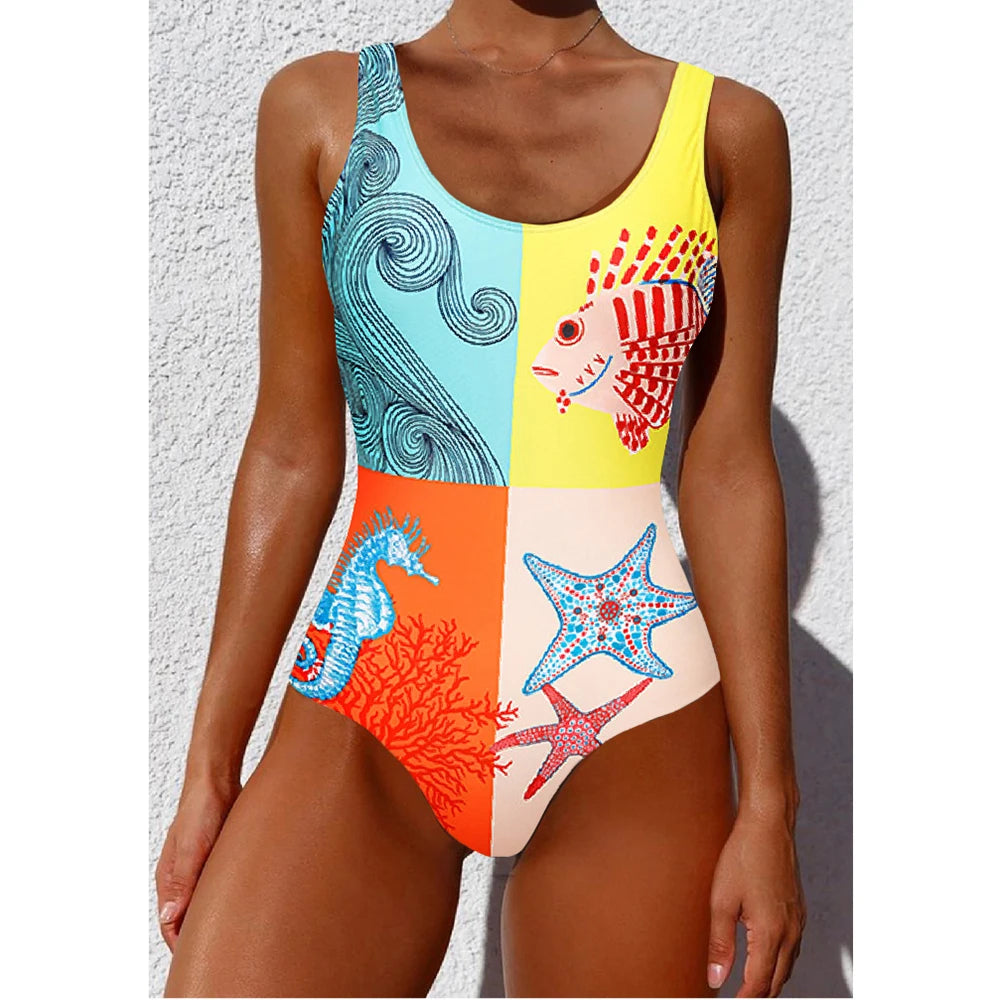BloomTide One-Piece™ – Floral Wrap Swimsuit