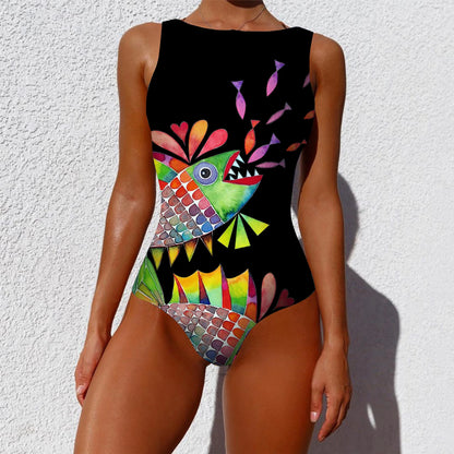 BloomTide One-Piece™ – Floral Wrap Swimsuit