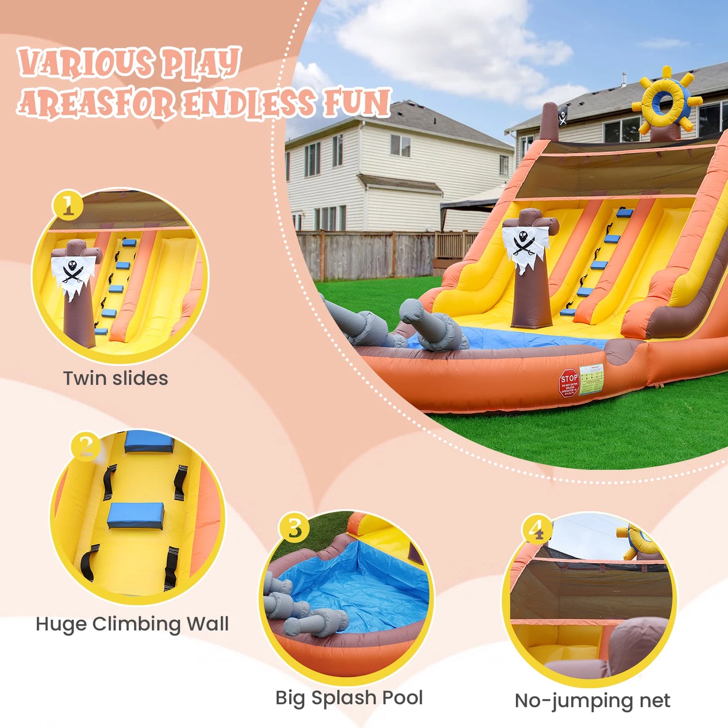 AquaKing Mega Splash Slide