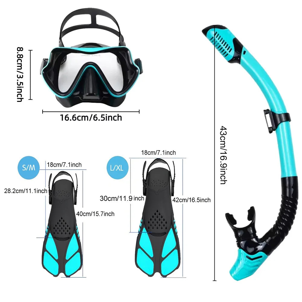 Aqua Vista Pro — 3-in-1 Snorkeling Adventure Set