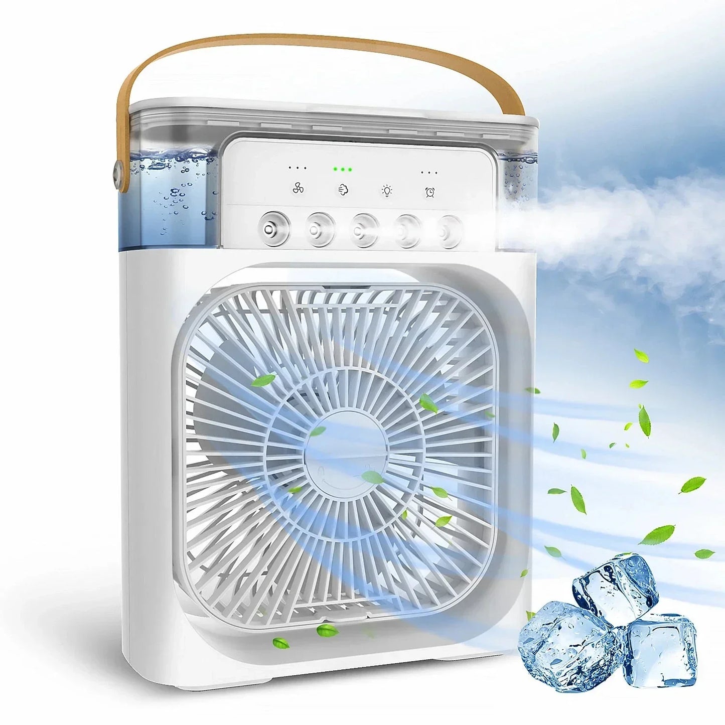 Breeze Lux — 3-in-1 Mini Air Cooler with LED Light