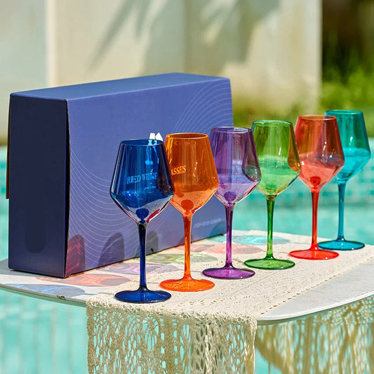 🥂 GlowSip – Unbreakable Summer Wine Glasses