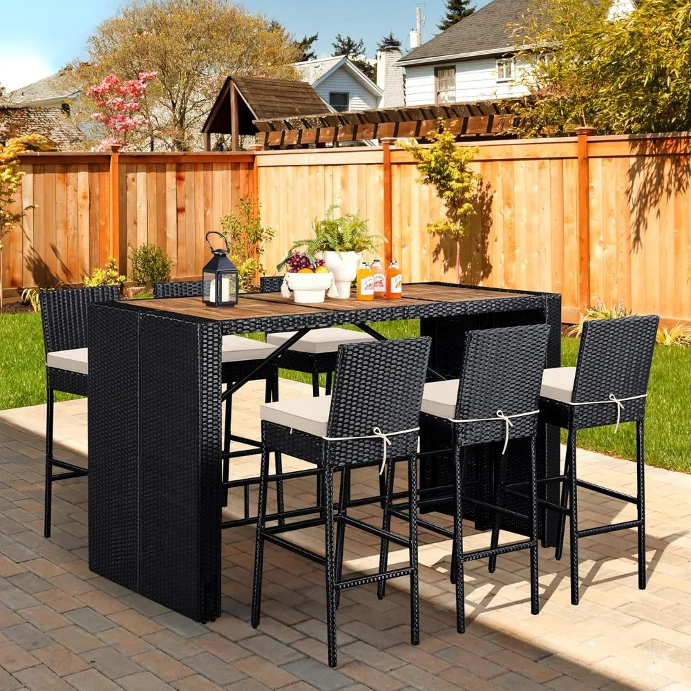 "TerraBar Elegance – 7-Piece Acacia Garden Set"