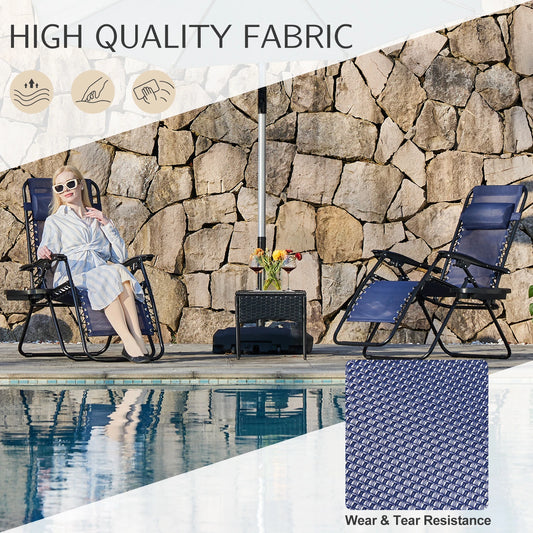 Astra Lounger – Set of 2 Zero Gravity Outdoor Chairs